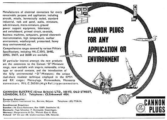 Cannon Electrical Plugs & Connectors                             