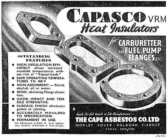 Cape Asbestos Capasco Heat Insulators, Gaskets & Flanges         