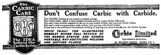 Carbic System Portable Welding Equipment - Carbic Cake           