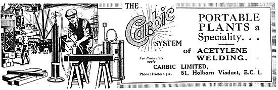 Carbic Portable Acetylene Welding Plants                         