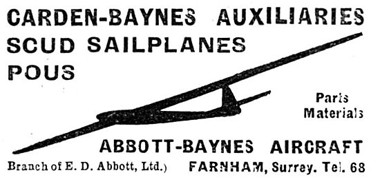 Abbott Baynes: Scud Sailplanes                                   