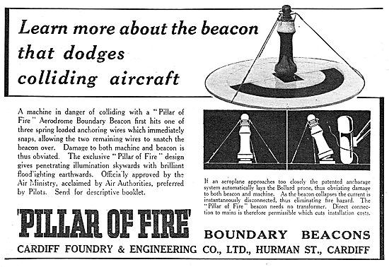 Cardiff Foundry - Pillar Of Fire Aerodrome Boundary Beacons      