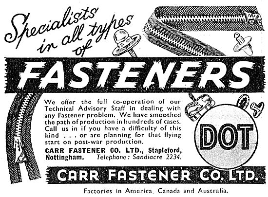 Carr Fasteners  Dot Fasteners.                                   