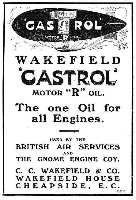 Castrol R Motor Oil Used By The British Air Services             