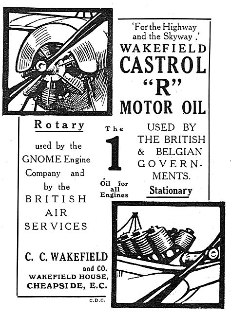 Castrol R Used By The British & Belgian Governments              