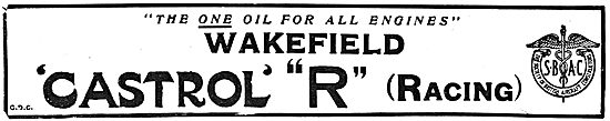 Wakefield Castrol 'R' - The One Oil For All Engines              