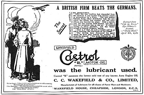 Castrol - A British Firm Beats The Germans                       