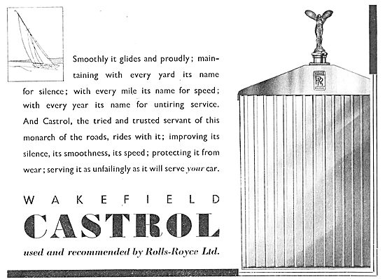 Castrol Recommended For Rolls-Royce Engines                      