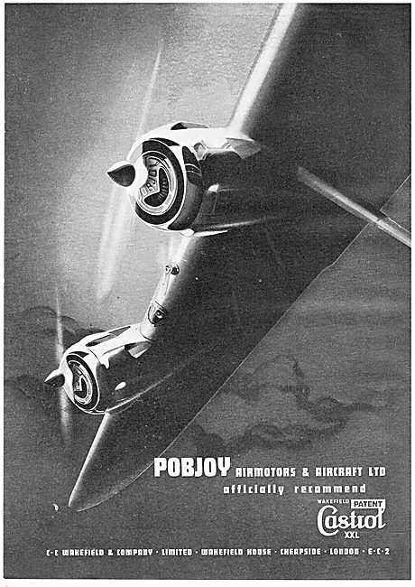 Castrol Aero Oils - Pobjoy Recommend                             