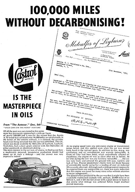 Castrol Aero Oils                                                
