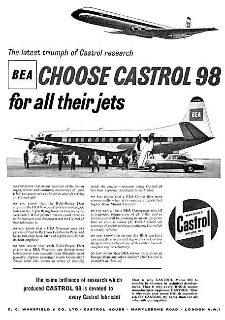 Castrol Aviation Lubricants                                      