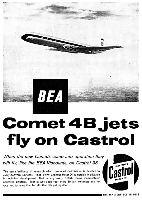 Castrol Aviation Lubricants 1960                                 