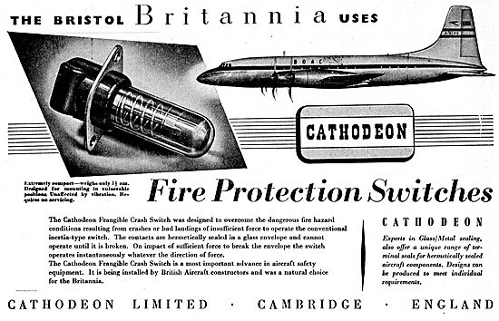 Cathodeon Frangible Aircraft Crash Switch                        