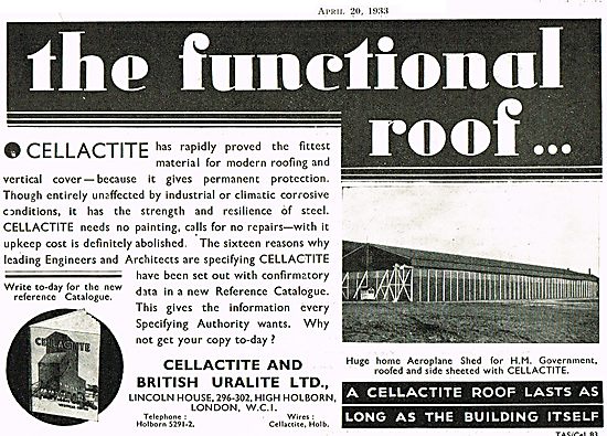 Cellactite For Hangar Roofs                                      