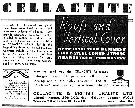 Cellactite Roofing For Aircraft Hangars                          