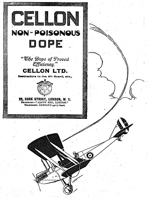 Cellon Non-Poisonous Dope For Aeroplanes                         