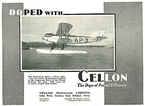 Argentine Navy Fairey III F's Are Doped With Cellon              