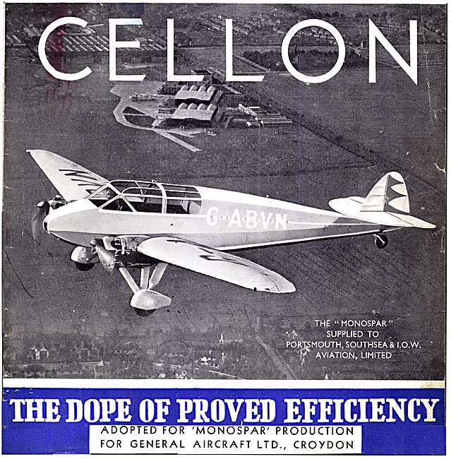 Cellon Dope - Monospar G-ABVN                                    