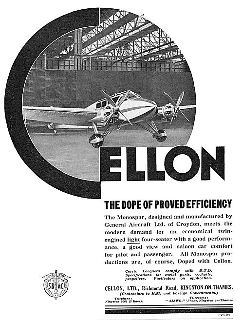 Cellon General Aircraft Monospar                                 