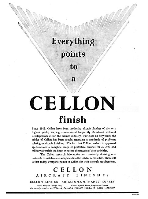 Cellon Aircraft Finishes                                         