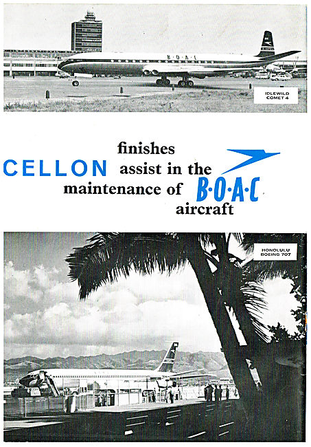 Cellon Finishes Assist BOAC Maintenance                          