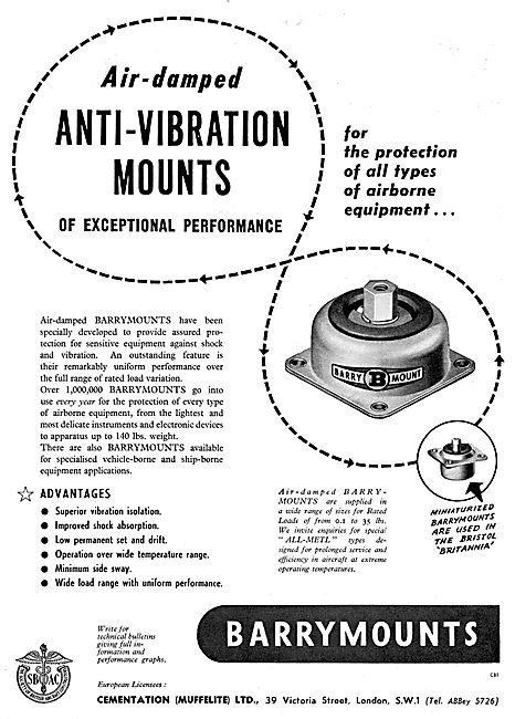 Cementation Barrymounts  Anti-Vibration Mountings                