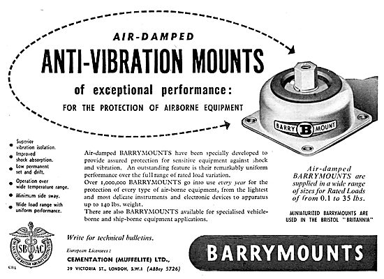 Cementation Muffelite Barrymounts - Anti-Vibration Mounts        