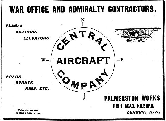 The Central Aircraft Company - Spars, Struts & Ribs Etc          