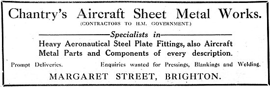 Chantry's Aircraft Sheet Metalwork 1917                          