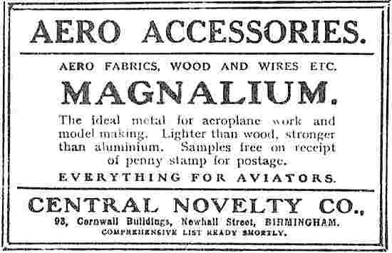 Central Novelty Magnalium & Aero Accessories                     