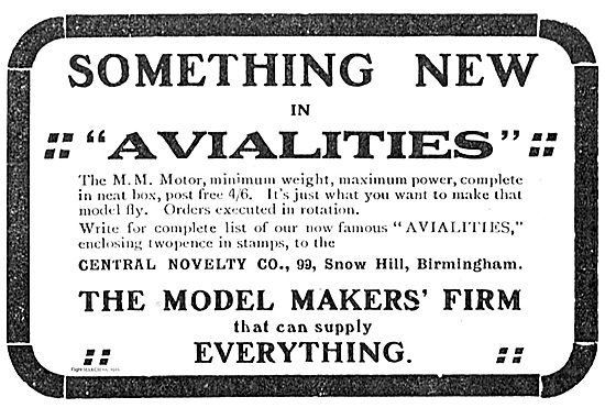 Central Novelty Co Snow Hill Bhm, Something New In Avialities    