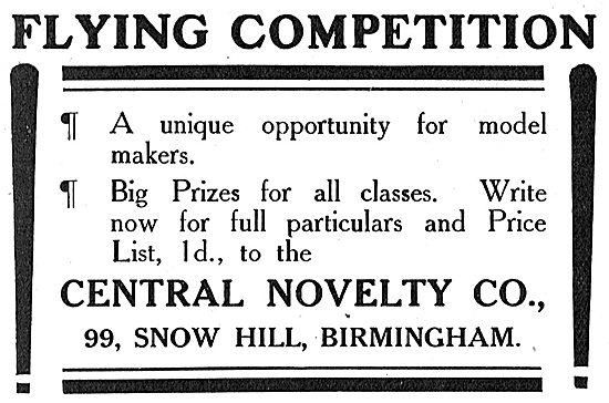 Flying Competition For Model Makers - Details Central Novelty Co 