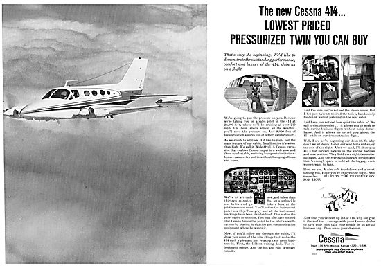 Cessna 414.                                                      