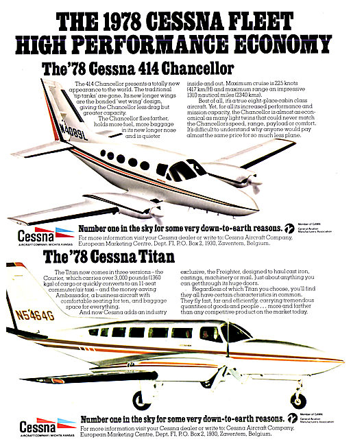 Cessna 414 Chancellor                                            