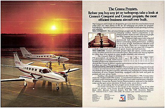 Cessna Propjets 1982                                             
