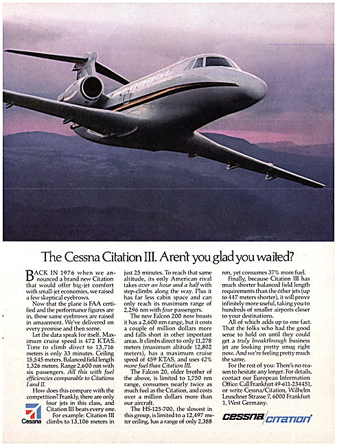 Cessna Citation III                                              