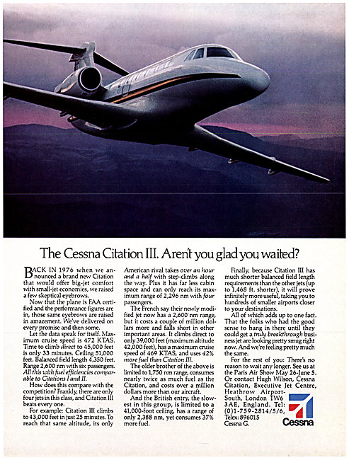 Cessna Citation III                                              
