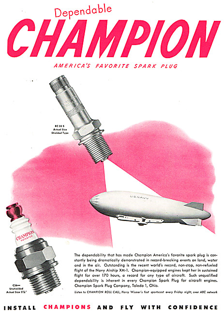 Champion Spark Plugs                                             