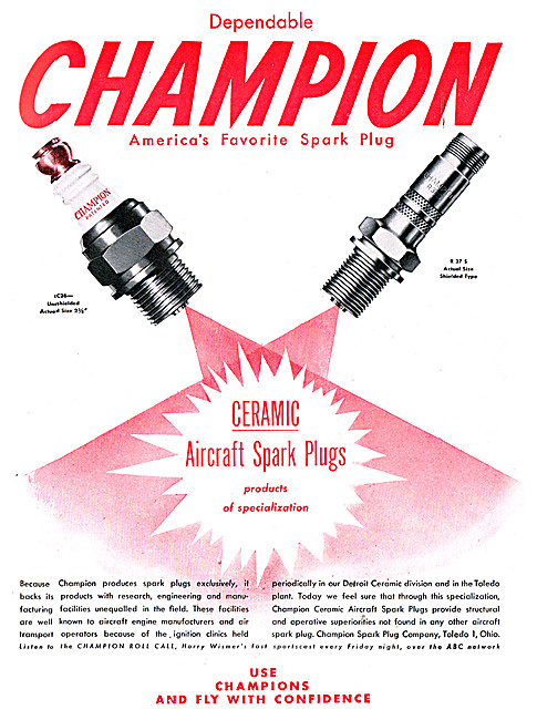 Champion Aircraft Spark Plugs                                    