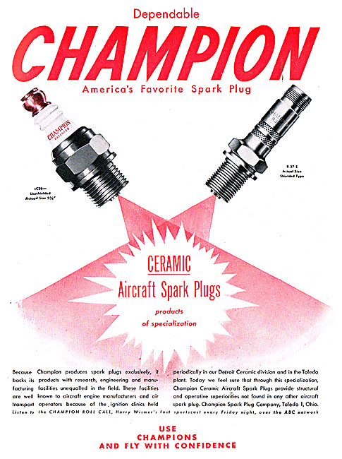 Champion Aircraft Spark Plugs                                    