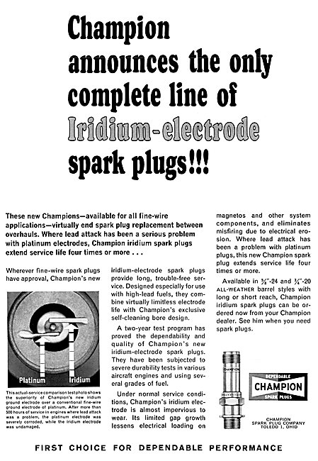 Champion Spark Plugs                                             