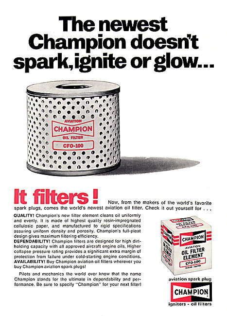 Champion Spark Plugs, Igniters & Oil Filters                     