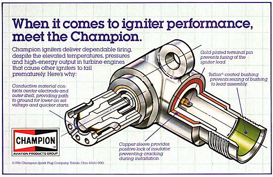 Champion Spark Plugs, Igniters & Aviation Products               