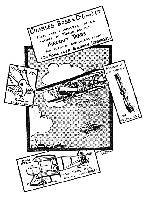 Charles Boss & Co - Timber Importers - Aircraft Timber           