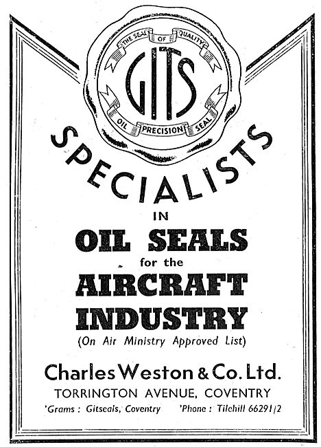 Charles Weston : Gitseals - Oil Seals                            