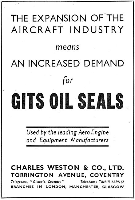 Charles Weston : Gits Oil Seals                                  