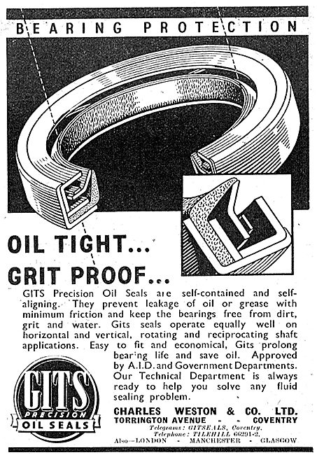 Charles Weston : GITS Gitseals Oil Seals & Oil Retainers         