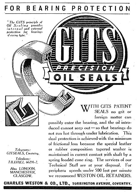 Charles Weston : GITS Gitseals Oil Seals & Oil Retainers         