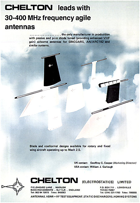 Chelton Frequency Agile Antennas                                 