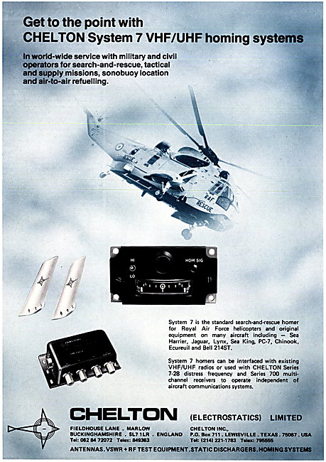 Chelton System 7 VHF/UHF Homing Systems                          